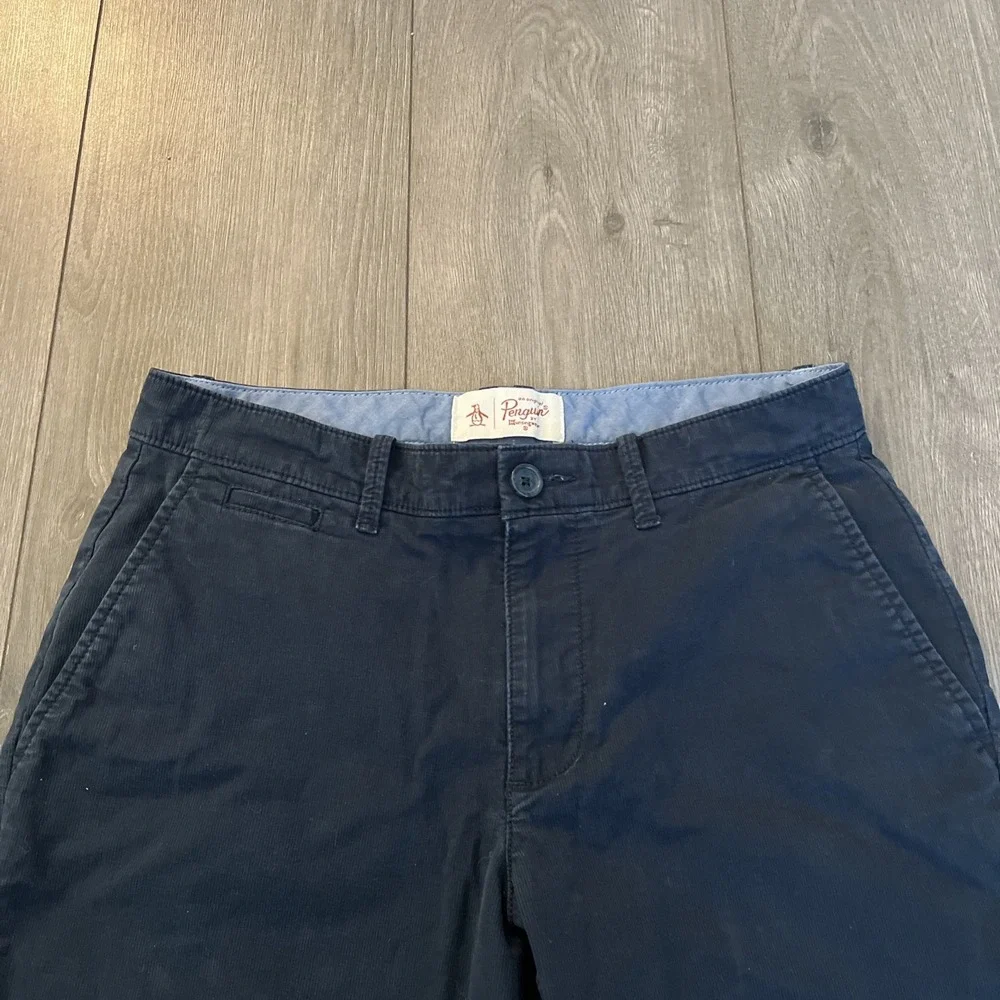 Penguin by Munsingwear Mens Sz 29 Chino Shorts Dark Blue
